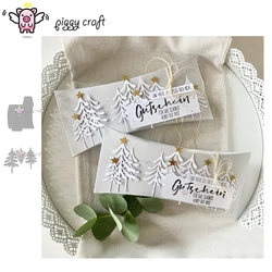 Piggy Craft metal cutting dies cut die mold Christmas tree 3D box Scrapbook paper craft knife mould blade punch stencils dies