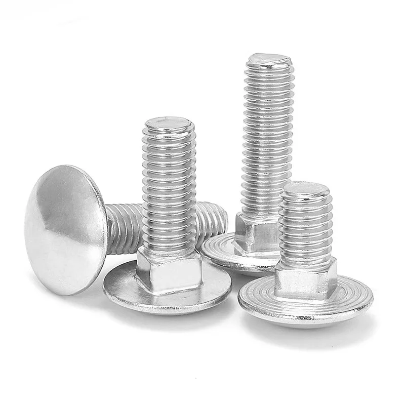 النقل الترباس M6 M8 M10 M12 316 الفولاذ المقاوم للصدأ الجمالون جولة رئيس ساحة الرقبة النقل المسمار مدرب الترباس ل الرف مكتب الأثاث #5