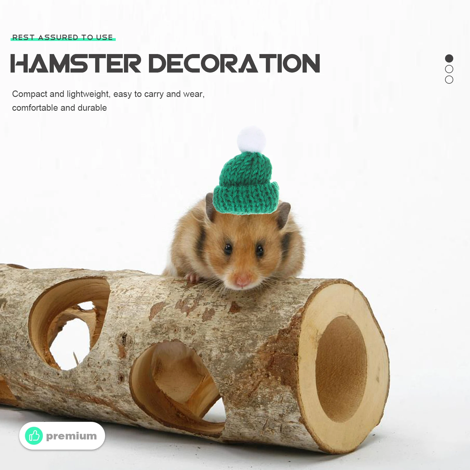 

Pet Christmas Hats Scarves for Hamsters Adorable Festive Accessories Compact Lightweight Reusable Rat Costume Party Photo Props