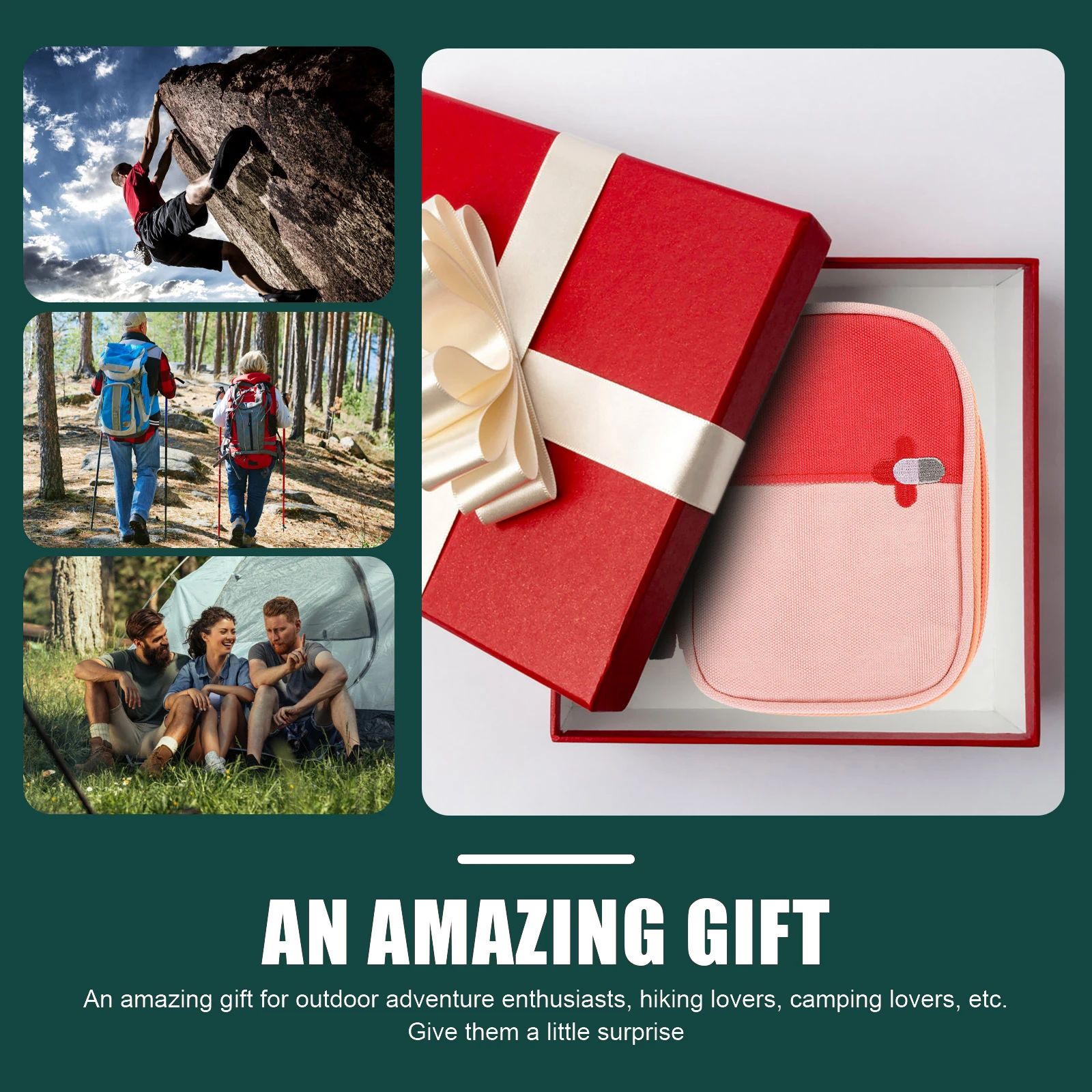 

2Pcs Medicine Storage Bag Compact Portable First Aid Pouch Travel Outdoor Small Medicine Organizer Waterproof Lightweight Case