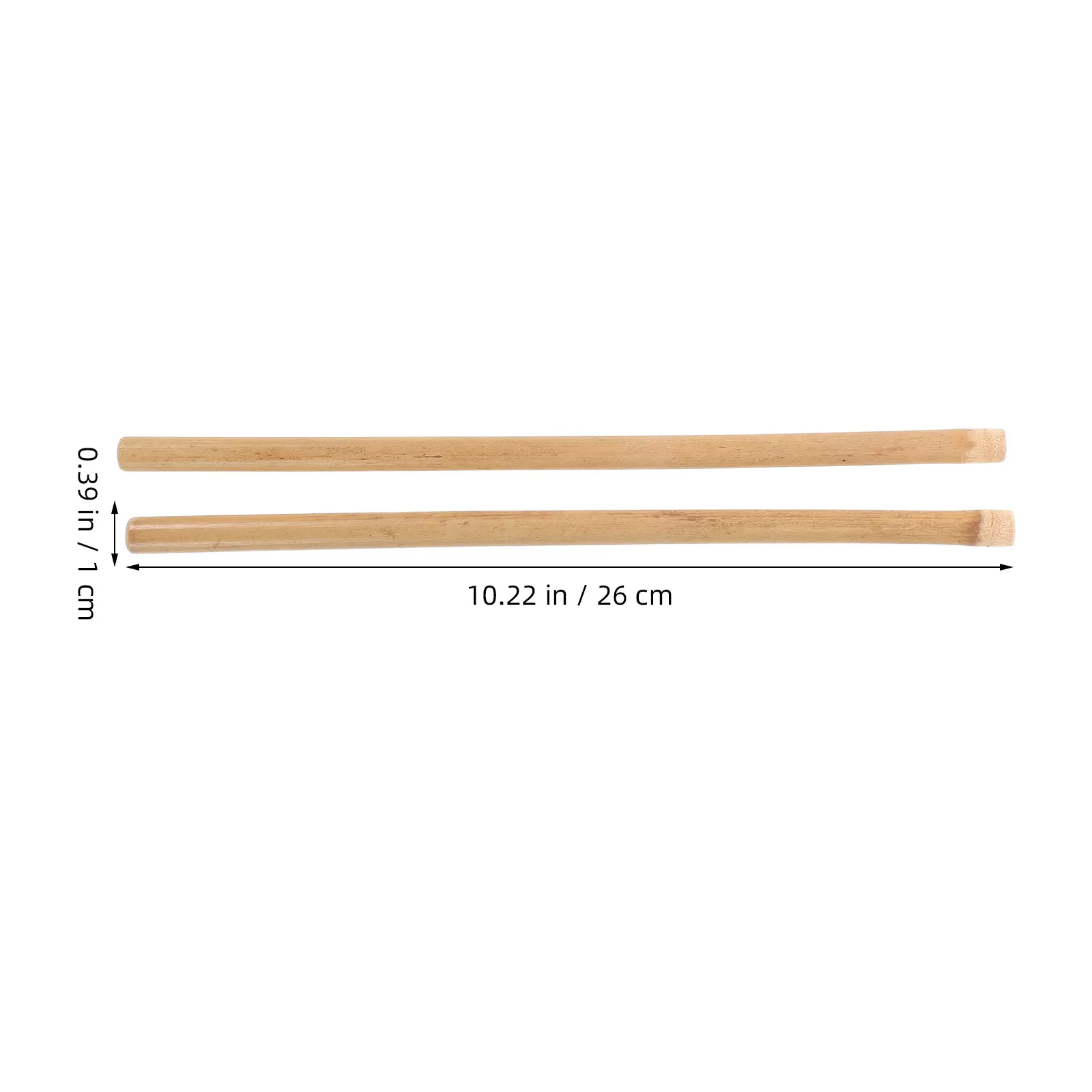 Bamboo Drumsticks Handcrafted Pair Solid Bamboo Anti Slip Grip for Marching Folk Snare Drums Precision Control