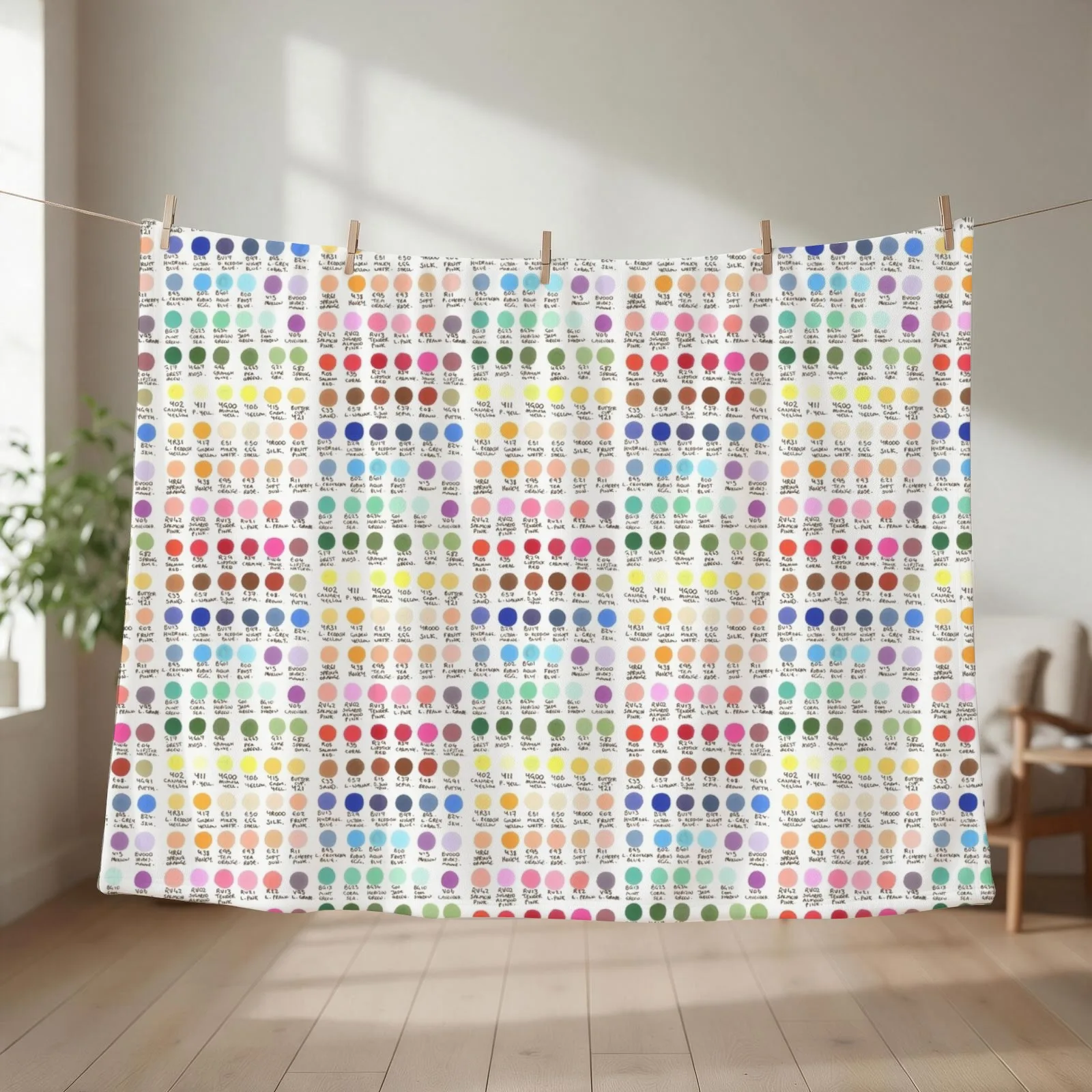 Stephs Marker Swatches! Throw Blanket couch cozy soft plush fuzzy picnic outdoor blanket