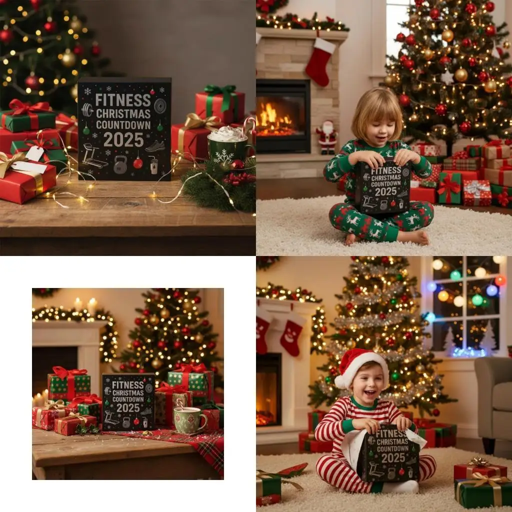 

Fitness Count Down Calendar Premium Acrylic Construction Interactive Gift Boxes For Christmas Activities X3UC