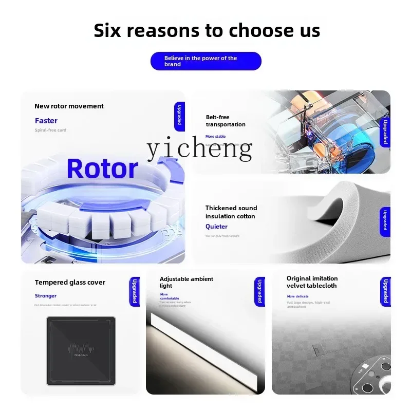 LYY  rotary roller coaster mahjong machine automatic dining table dual-purpose household static mahjong machine