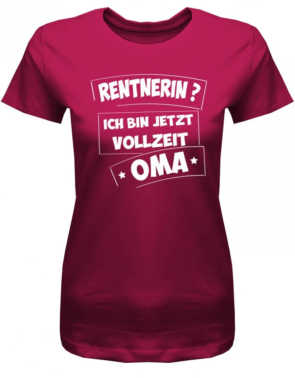 Rentnerin Ich Bin Jetzt Vollzeit Oma Rente Damen T Shirt