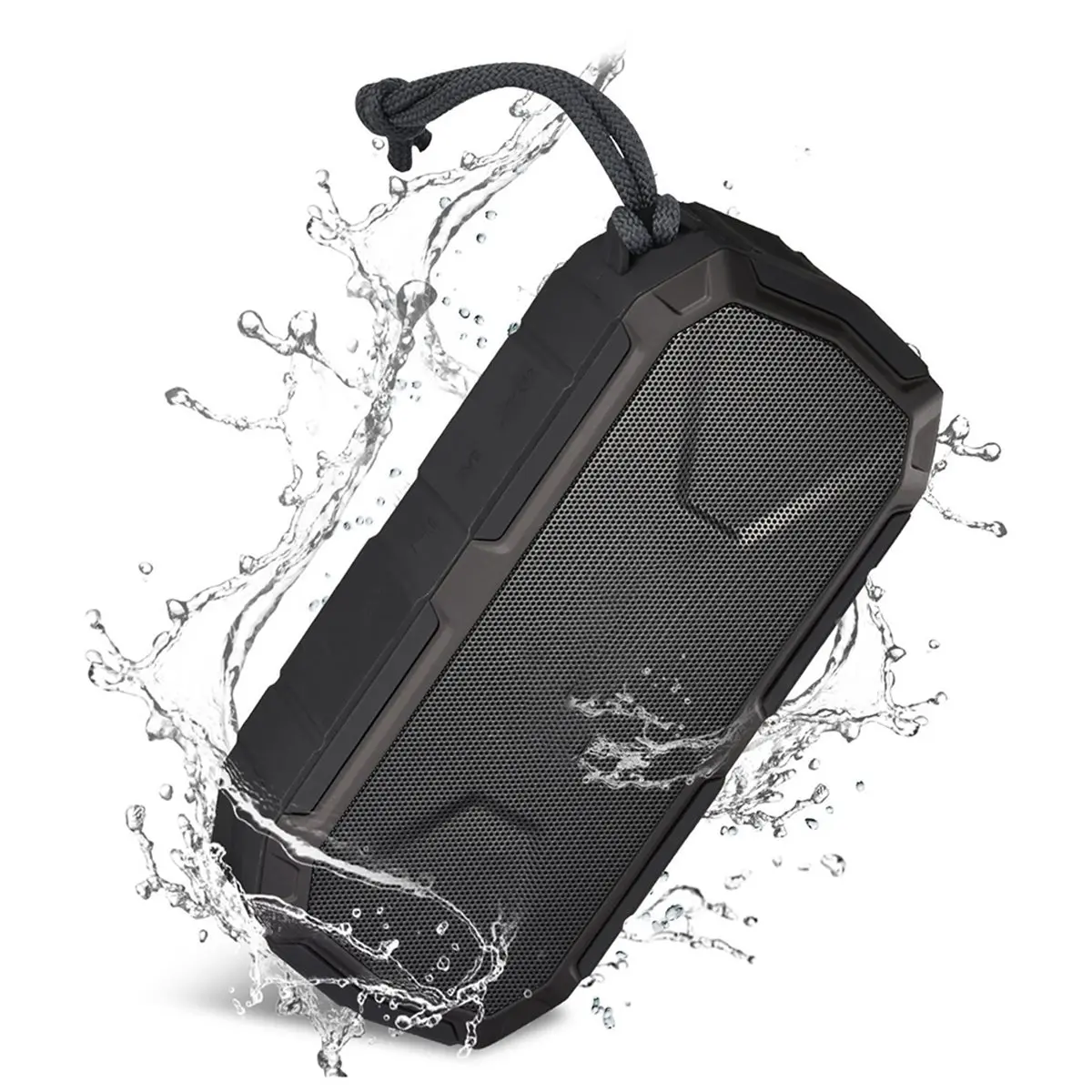 SDFC Outdoor Waterproof Wireless Bluetooth Speaker with Stereo Sound Deep USB/AUX/TWS Pairing Hands-Free Calling for Camping