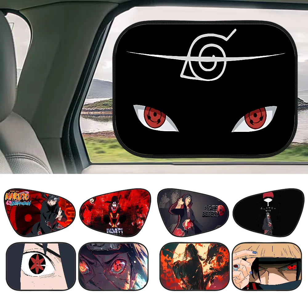 

Anime N-Narutoes Eyes I-Itachi S-Sasuke Universal 1Pcs Car Adsorption SunShade Side Window SunShade Cover Auto Sunvisor