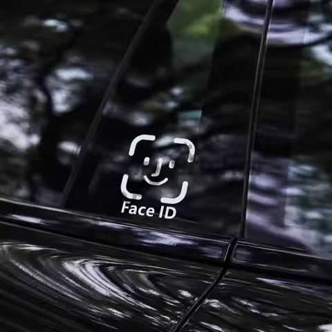FACE ID Decal,creative&amp;funny Stickers, Car Funny Accessories,for Car Truck&amp;laptop!For A Unique and Personalized Look!