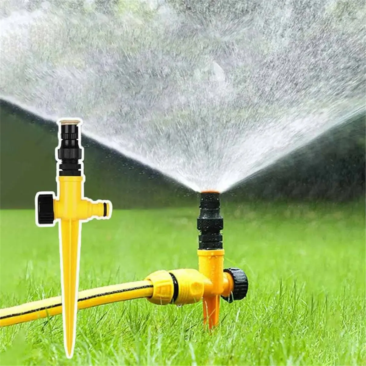 Y17A 360° Automatic Sprinkler Rotating Garden Lawn Irrigation System Large Area Water Sprinkler Nozzle Irrigation Supplies view 4