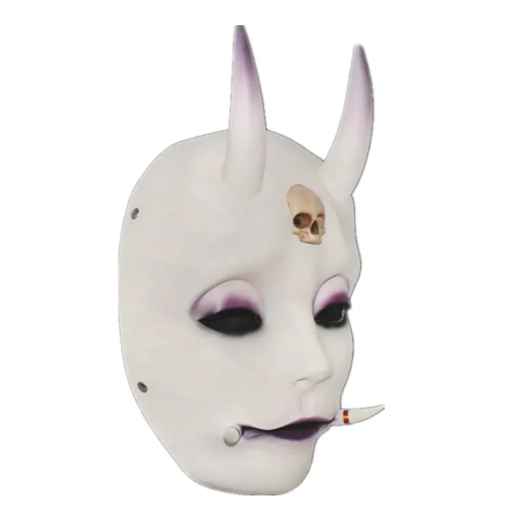 Japanese Prajna Resin Mask, Oni Devil Mask, Halloween Parties, Festivals Supplies, Cosplay, Collectible Party Mask