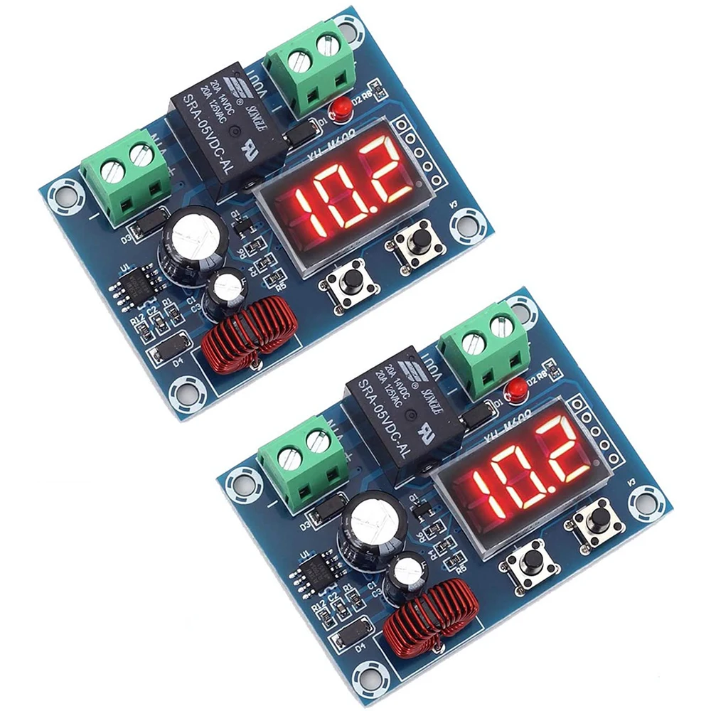 2PCS XH-M609 Voltage Protector Low Voltage Cutoff DC 12-34V Over Discharge Protection Module for Lead Acid Lithium Battery