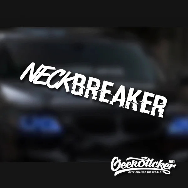 

Neck Breaker Waterproof Auto Car Front Window Windshield Decal Reflective Sticker For Mazda Toyota BMW VW Honda Car Styling