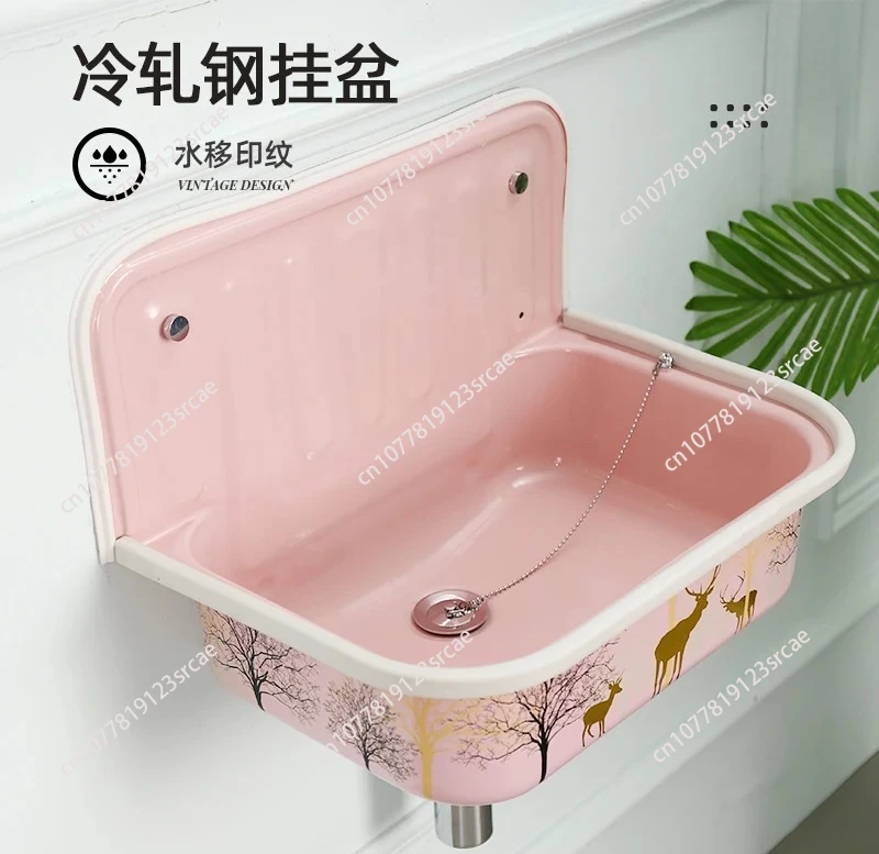 

Европейский умывальник в стиле ретро с бронзовым покрытием, ностальгический подвесной умывальник, раковина для ванной комнаты, модель комнаты, мытье кухни, балкона