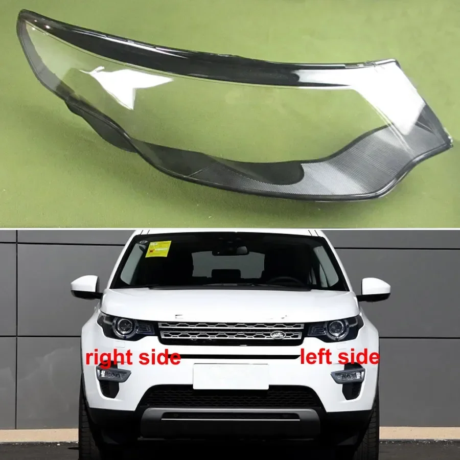 For Land Rover Discovery Freelander 2015-2018 Headlight Cover Lamp Shade Headlamp Shell Lens Plexiglass Replace The Lampshade