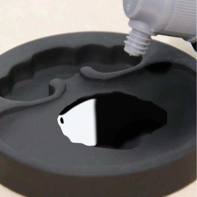 Natural Round She Ink Stone Ink Dish for Students Adults Calligraphy Grinding Practice Art Supply Chinese Style Study Supplies