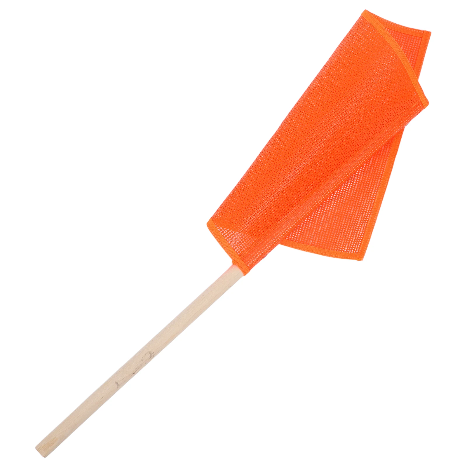 

Traffic Safety Flag Wooden Pole Hand-Held Portable High Visibility for Road Workers Trucks and Traffic Control Scenarios