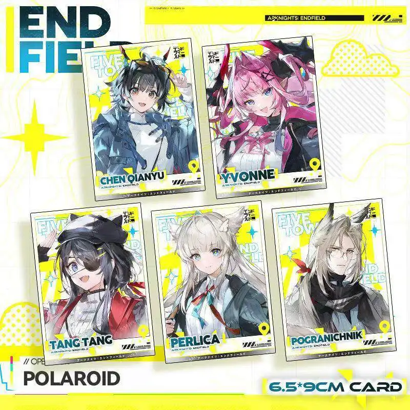 5pcs Game Arknights Endfield Chen QianyuTang Tang Yvonne Perlica Small Card Photo Cards DIY Postcard Bookmark Accessories Gift