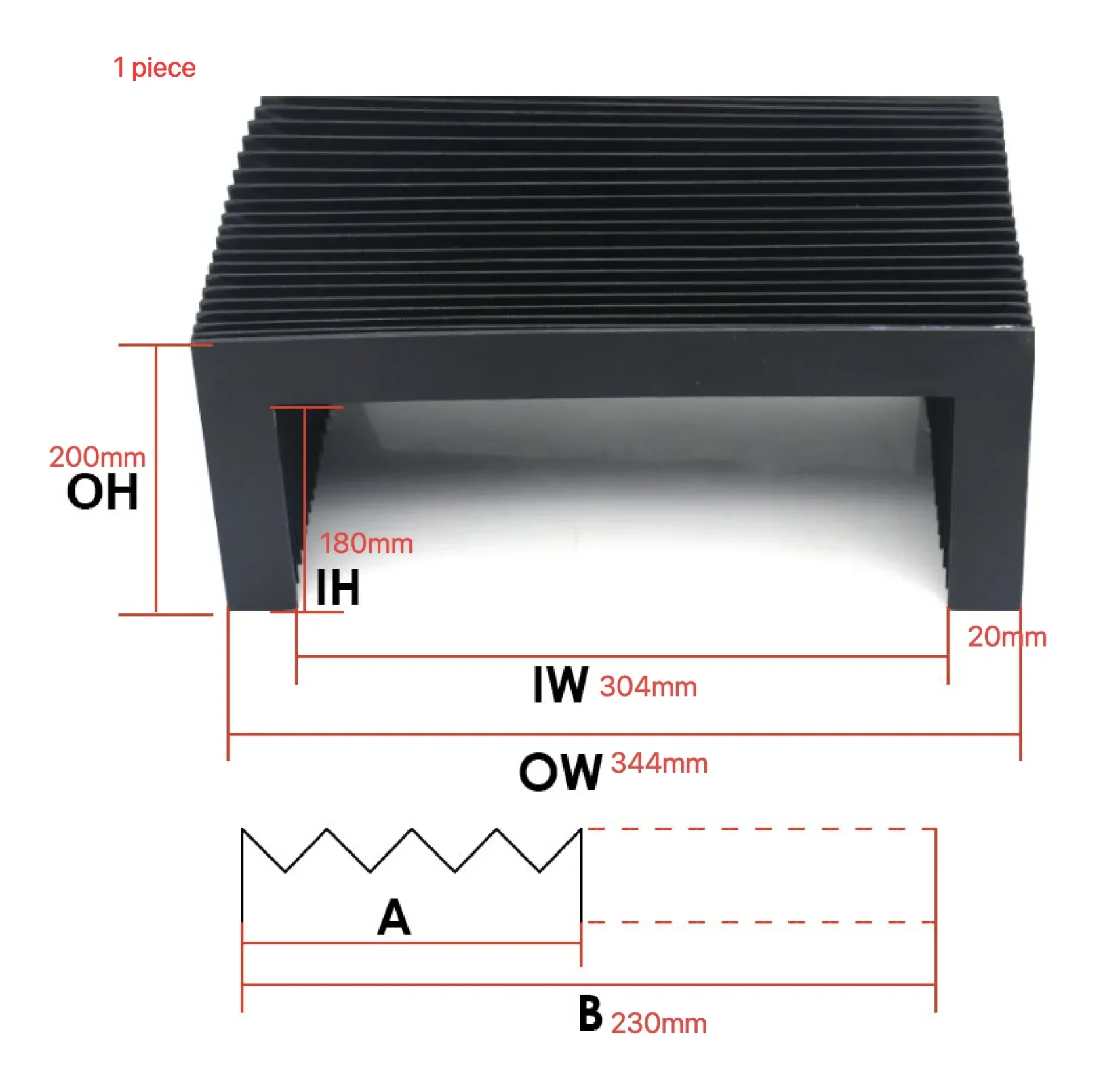 Customized protective dust cover lathe bellows cover