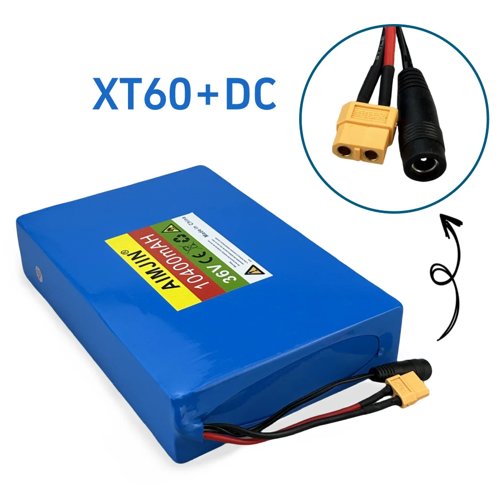 10S4P Lithium-ion Battery Pack 36V 10400mAh Power Battery Suitable for Commuter Scooter Battery Replacement