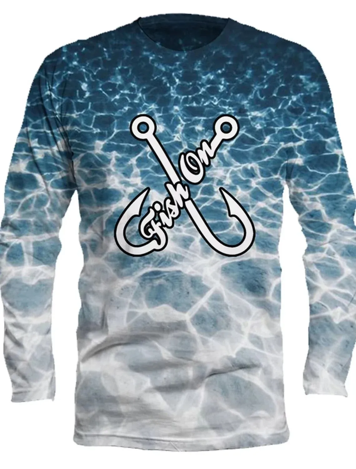 

Men's 3d Printed High-Definition Pattern Fashionable Round-Neck Long-Sleeved Pullover Hoodie - Unique And Fun Top - T-Shirt