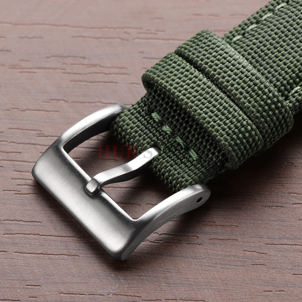 20mm 22mm Waterproof Sailcloth Watch Strap Two-Sided Nylon Watchband Quick Release Sport Belt for Casio for Seiko for Men Women