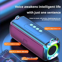 # 50W Shocking Bass Colorful Light Bluetooth Speaker Portable Stereo Surround Waterproof Wireless Subwoofer Boombox Home Karaoke