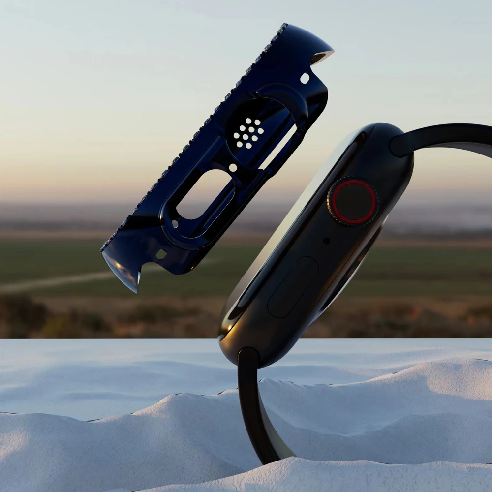 時計ケースに適用可能であるapple watch超単一行のドリル中空保護ケース