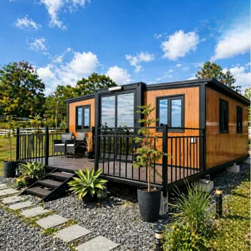 Expandable Container with Bedrooms Bathroom Temporary Modular House Wholesale for Resort Hotel
