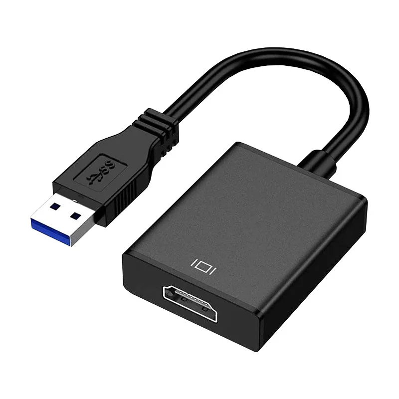 1080P 60HZ HD Portable USB 3.0 To HDMI-compatible Audio Video Adapter Converter Cable High Speed 5 Gbps for Windows 7/8/10 PC