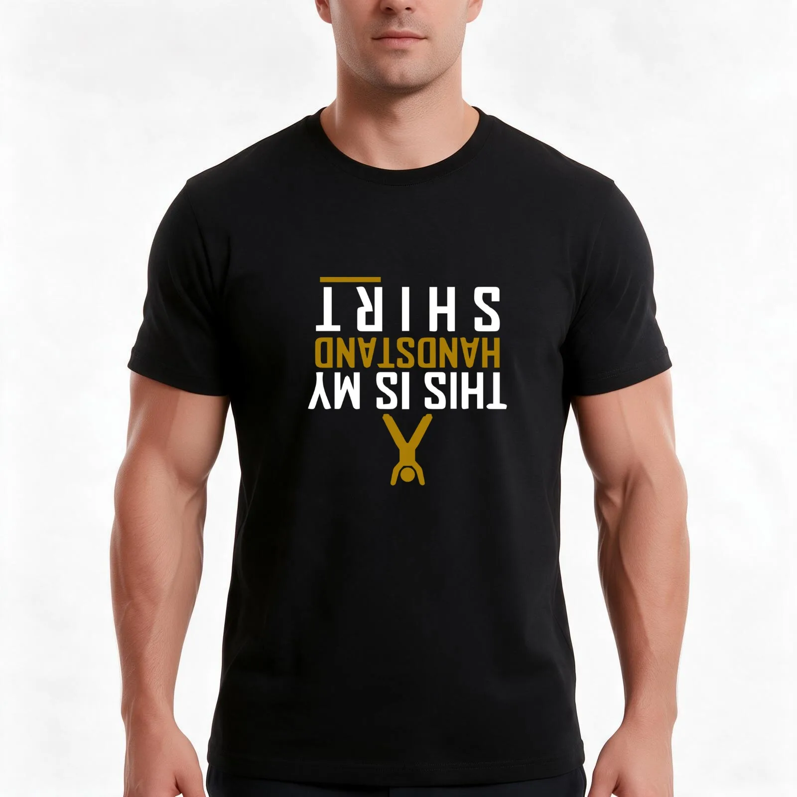 This Is My - HandStand Shirt T-Shirt, Summer Casual Cotton Tee, Oversized Streetwear Tops, Vintage Graphic Print, 100% Cotton