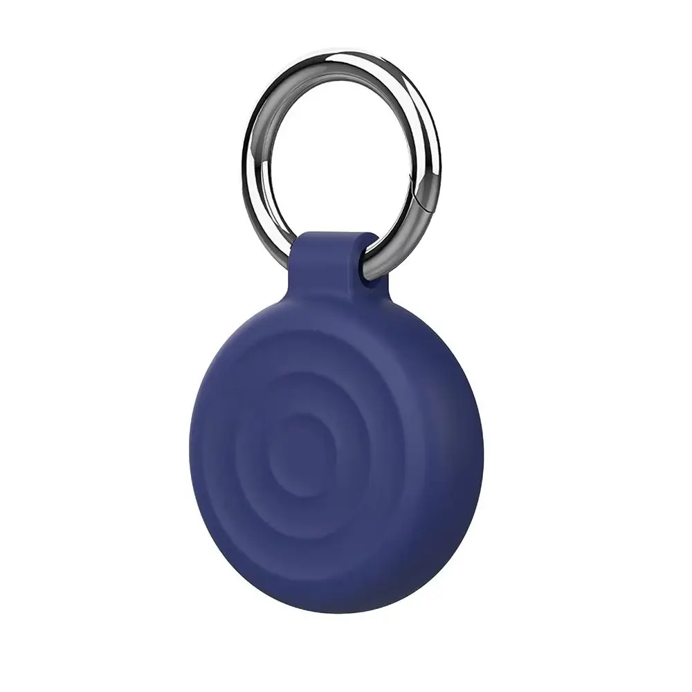 Soft Silicone Protective Case Waterproof Anti-lost Tracker Cover Keychain Locator Holder Shell for AirTag Tracker Accessories
