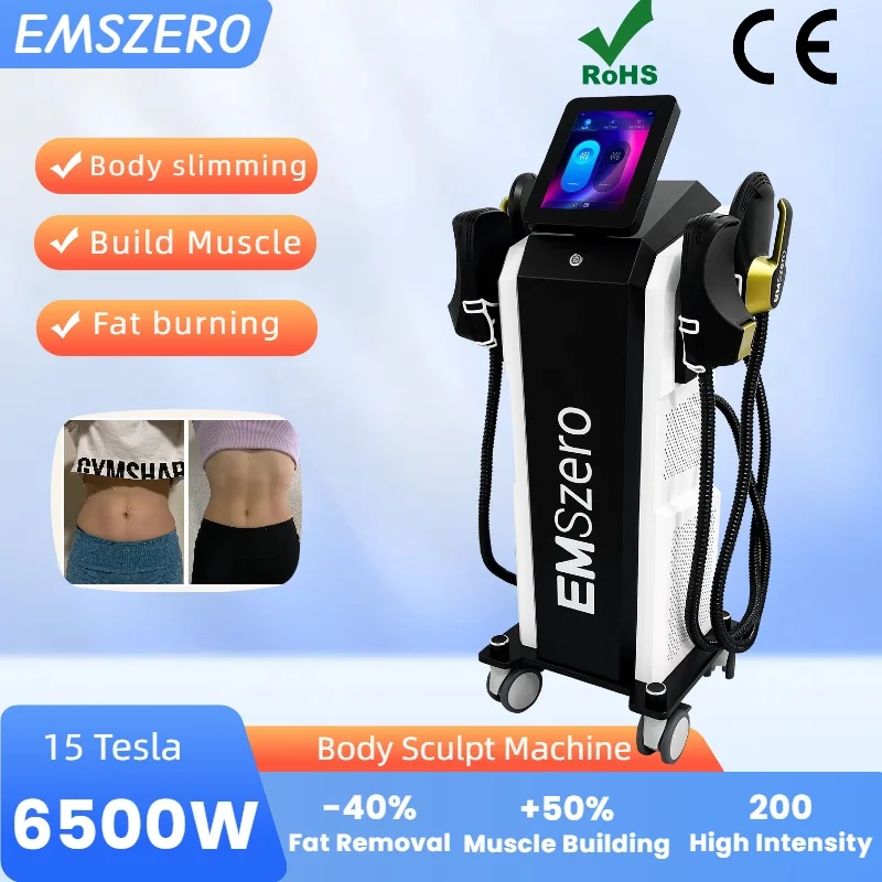 Emszero Vertical RF Eletric Muscle Stimulation Lose Weight Fitness Body Shaping Buttocks Lift Massage Equipment 15 Tesla 6500W