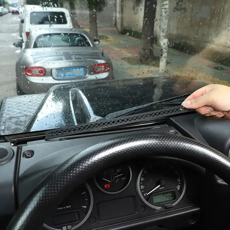 

Для Landrover Defend 90 110 130 2004-19 алюминиевый сплав черный приборная панель воздуховыпускное отверстие вентиляционная рамка крышка отделка внутренние автомобильные аксессуары