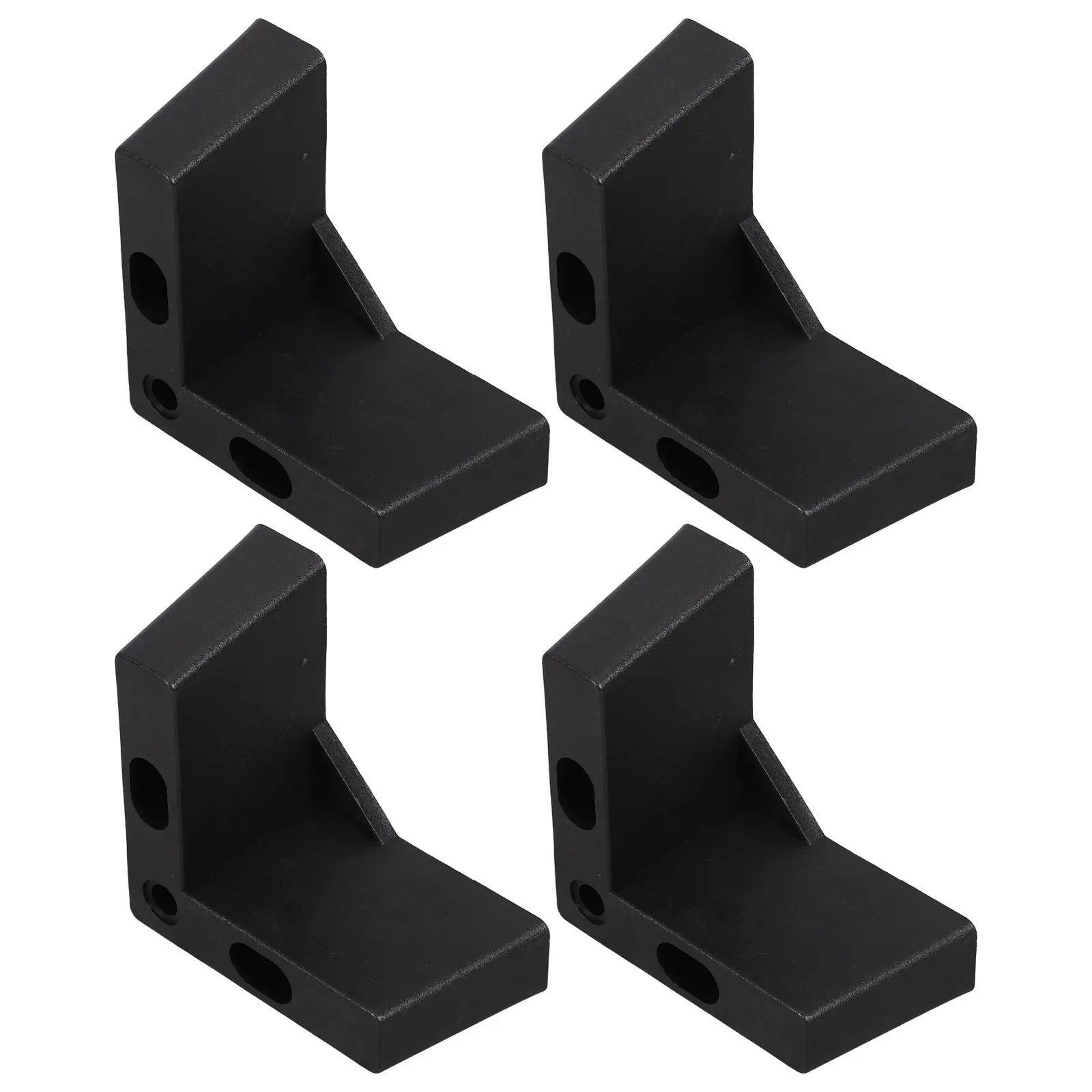 4Pcs L Shaped Furniture Sofa Legs Plastic Replacement Feet Screw in Risers Leveling Feet for Couch Bed Cabinet Table Support