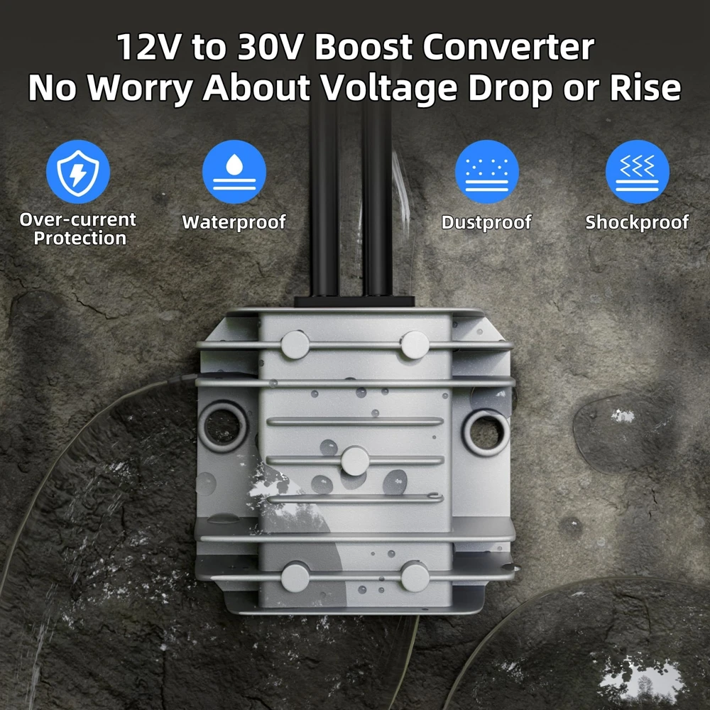 For Starlink Mini Cable Car Adapter 10-28V to 30V 3.5A Conversion with Step Up Converter 12V Power Cable Cigarette Lighter Plug