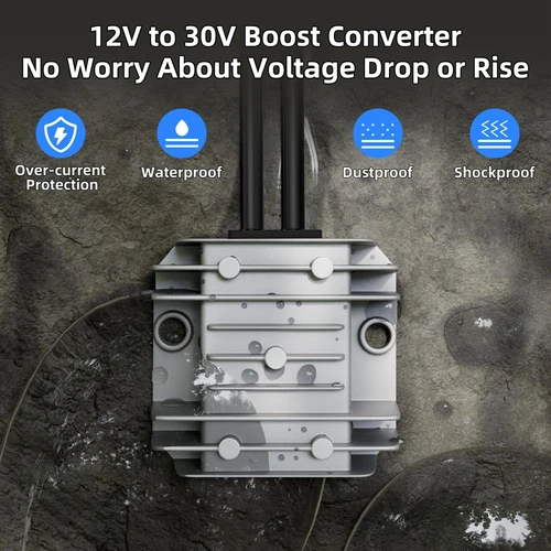 Imagen 2 del producto Para Starlink Mini Cable adaptador de coche 10-28V a 30V 3.5A conversión con convertidor elevador 12V Cable de alimentación enchufe de encendedor de cigarrillos