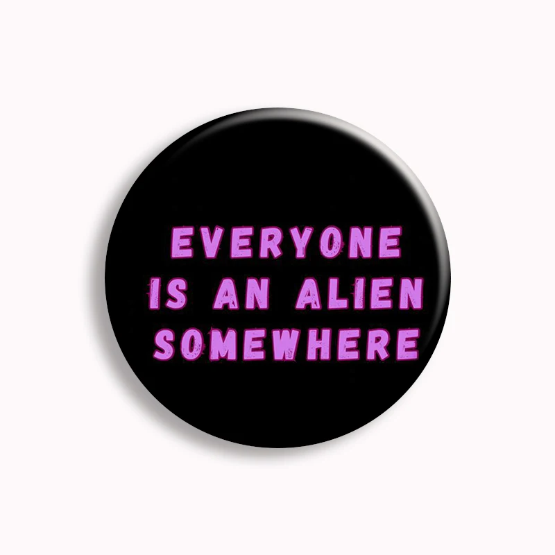 Coldplay Everyone Is An Alien Somewhere Button Pin Music Band Rainbow Aesthetic Brooch Badge Bag Decor Fans Collect Friends Gift