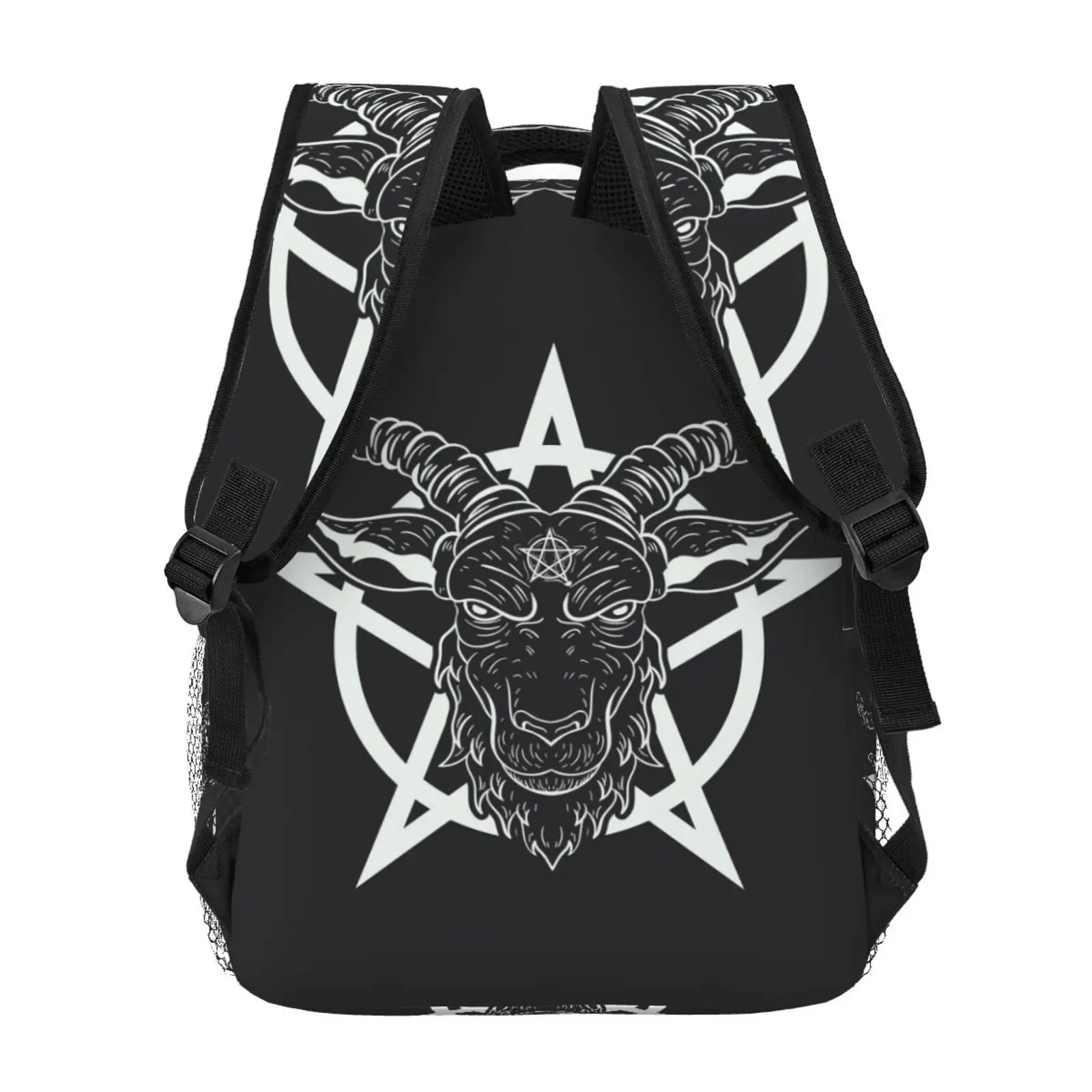 Women Backpack with Multiple Using Women Backpacks Baphomet Goat Head Print Female School Bag Girls Travel Bag