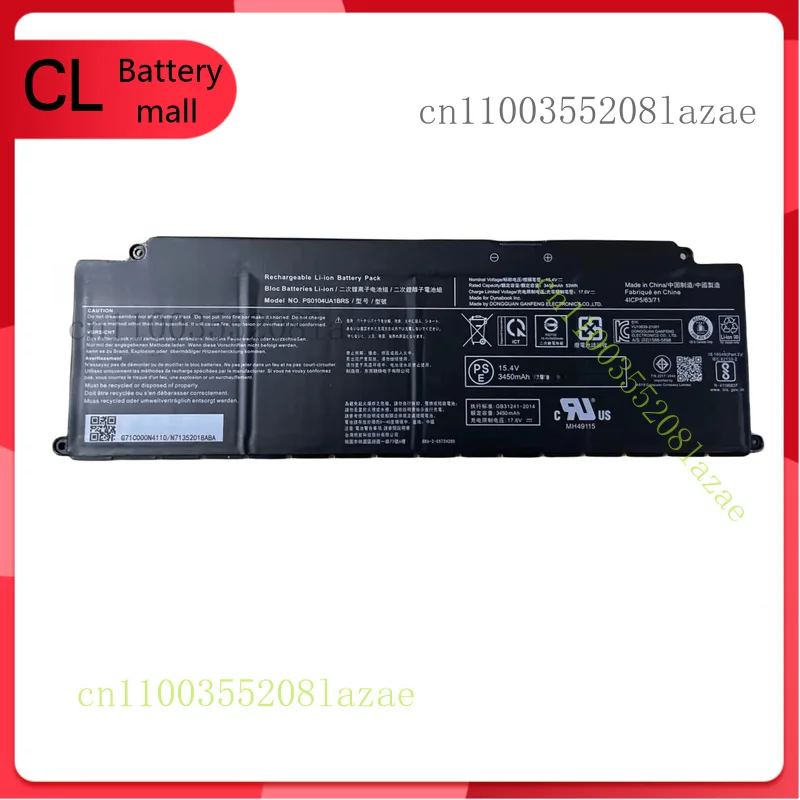 

PS0104UA1BRS New Genuine Battery for Dynabook U30 Tecra A40-J-12E,Portege X40-K