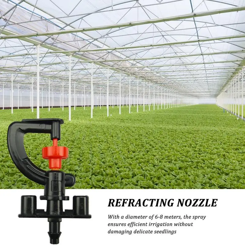 Mini Sprinkler Versatile G-type Refraction Mini Rotating Sprinkler Adjustable Efficient Gentle Lawn Spray Mist Nozzle For