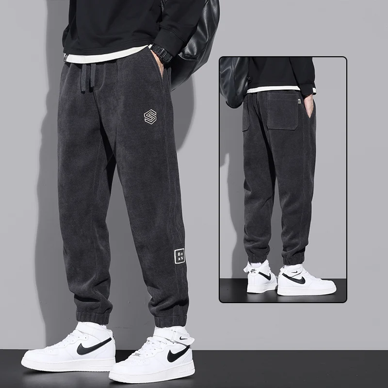 

Men's Winter Work Pants Wear-Resistant Fce-Lined Thiened Workwear Dir-Resistant Trousers Casual Long Pants