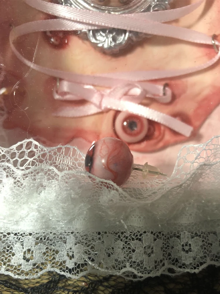 2024 New Eyeball Stud New Gothic Style Men's And Women's Jewelry Party Gift