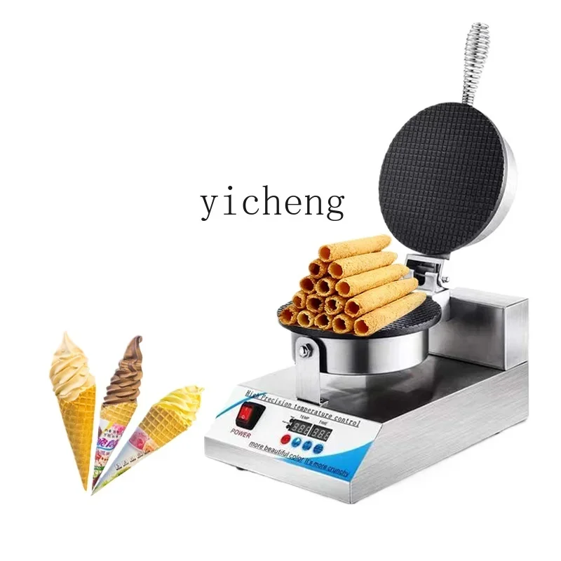 

Tqh Smart Computer Ice Cream Leather Lighter Ice Cream Tray Crispy Machine Home Waffle Cone Maker Desktop Cone Making Machine