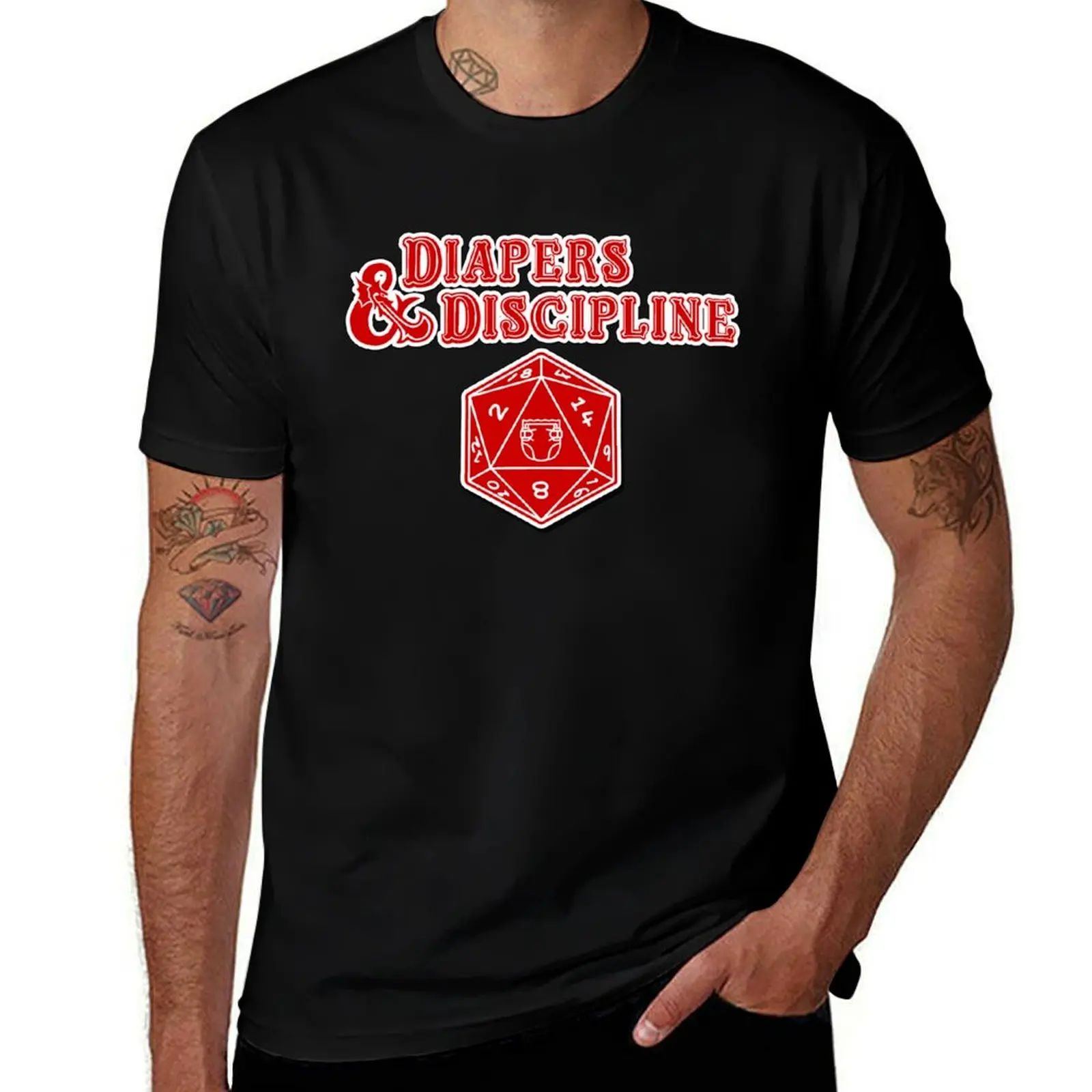Diapers and Discipline T-Shirt Fashion Casual Short Sleeve T-Shirt