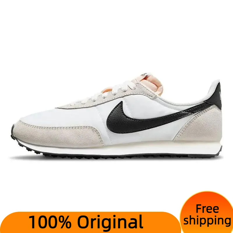  Nike Waffle Trainer 2 White Black Sneakers shoes DH1349-100 With Original Box