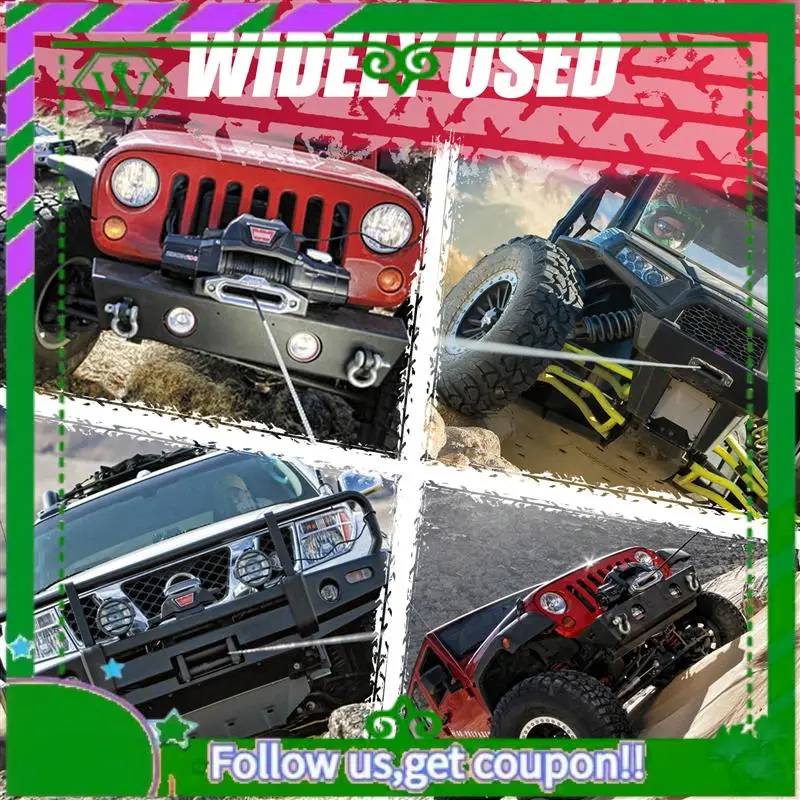 AC34-12V 12Volt 50Ft Winch Wireless Remote Control Set For Truck Jeep ATV Warn Ramsey