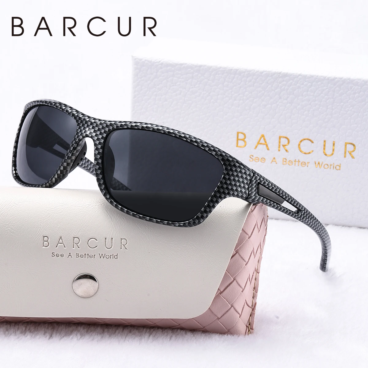 BARCUR Sport Männer Sonnenbrille PC Rahmen Radfahren Angeln Fahren UV400 Mehrere Farben Beschichtung Frauen Polarisierte Sonnenbrille – Detail 7