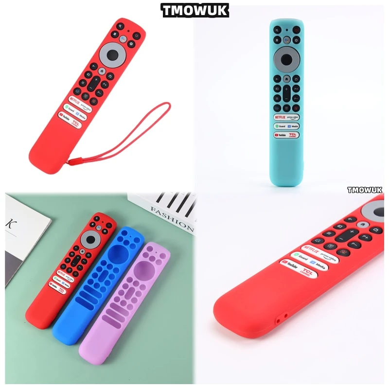 

For TCL RC902V FMR1 TV Remote Control Silicone Protective Shockproof Anti-drop Anti-scratch Cover Case