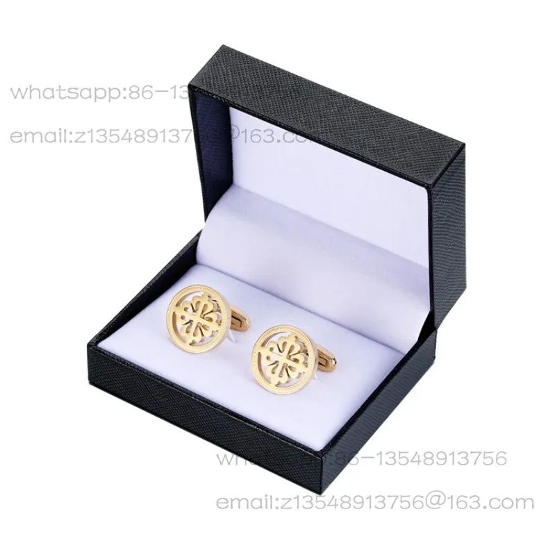Light Luxury Gold Silver Cufflinks High-end Stainless Steel French Shirt Cuff Nails Men's Business Gifts