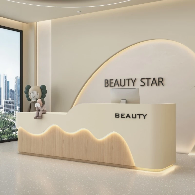 Barber Chests Reception Desk Blower Prescription Logo High Lectern Cash Reception Desk Case Lada Recepcja Furniture